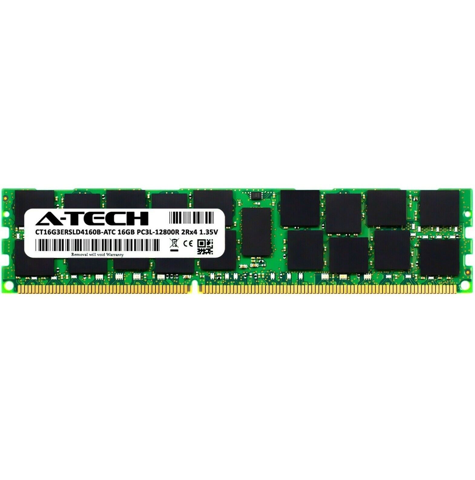 16GB DDR3 PC3-12800R RDIMM Crucial CT16G3ERSLD4160B Equivalent Server Memory RAM