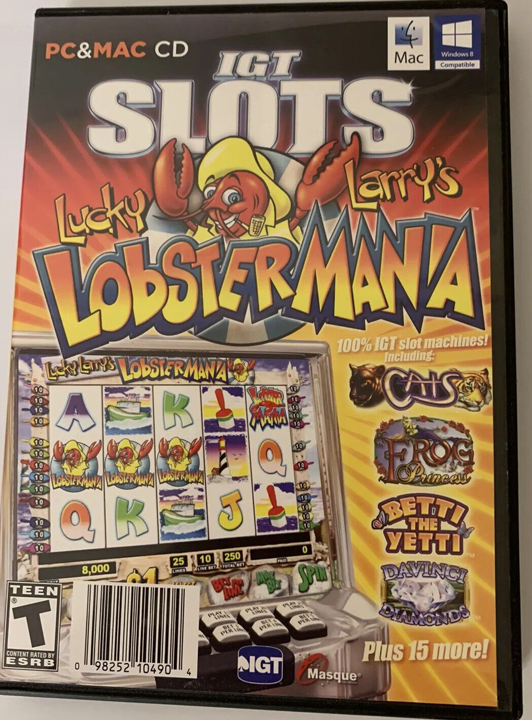 New IGT Slots Lucky Larry\'s Lobstermania (PC & MAC CD)
