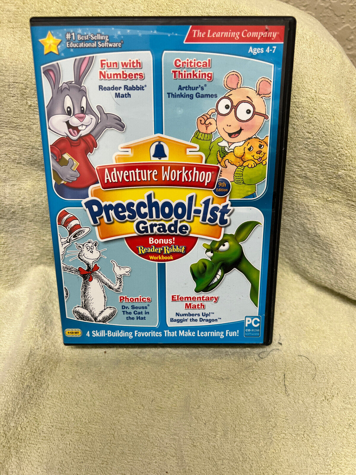 Adventure Workshop Preschool-1st Grade PC Game - Missing 2 CD\'s