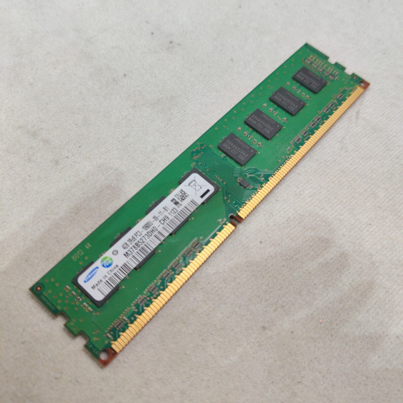 Samsung M378B5273DH0-CH9 4GB PC3-10600U DIMM 1333 MHz DDR3 Memory 