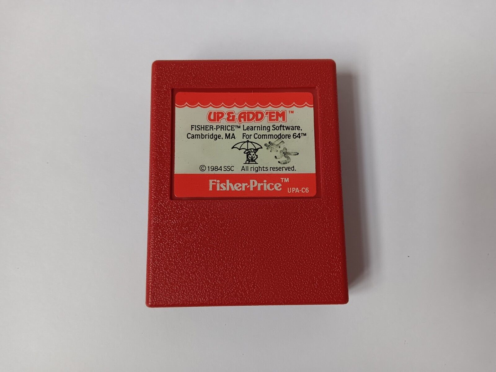 VTG Commodore 64 Up & Add Em Fisher Price Computer Game Cartridge Tested/Works