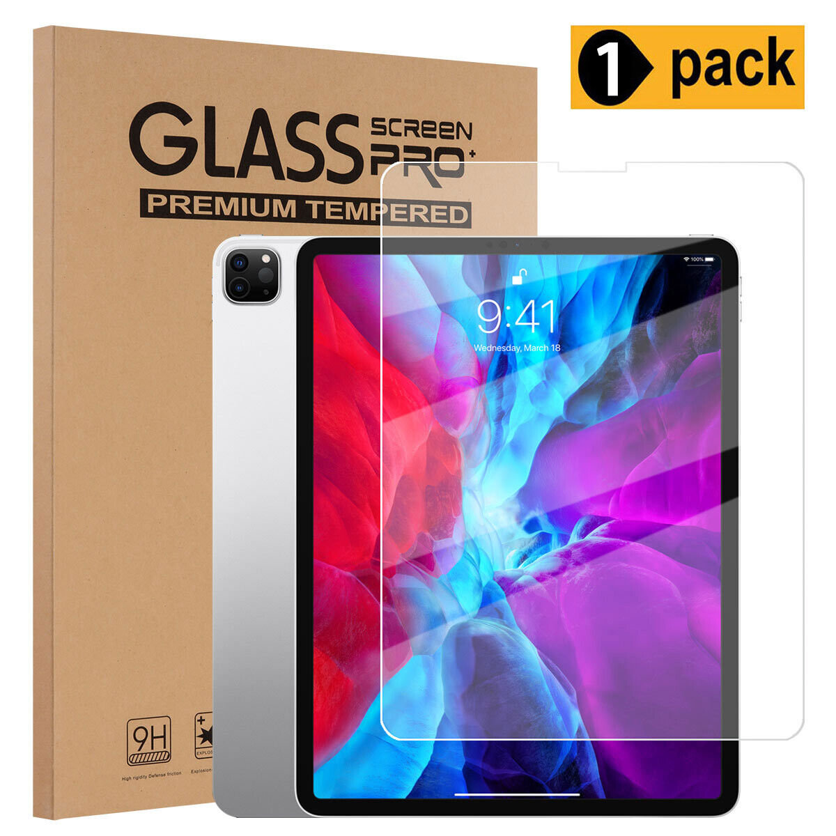 For Apple iPad -Ultra Thin 9H Hard Crystal Clear Tempered-Glass Screen Protector