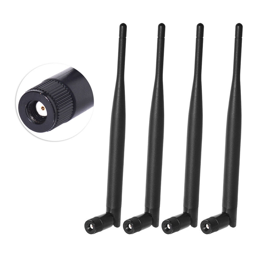 4-Pack Dual Band 2.4GHz 5GHz 6dBi RP-SMA WiFi Antenna for Security IP Camera
