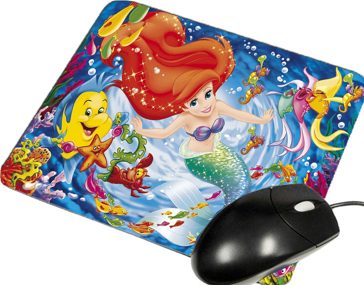 Beauty Princess Ariel Mermaid New Custom Mouse Mats L26 Hard Mouse Pad