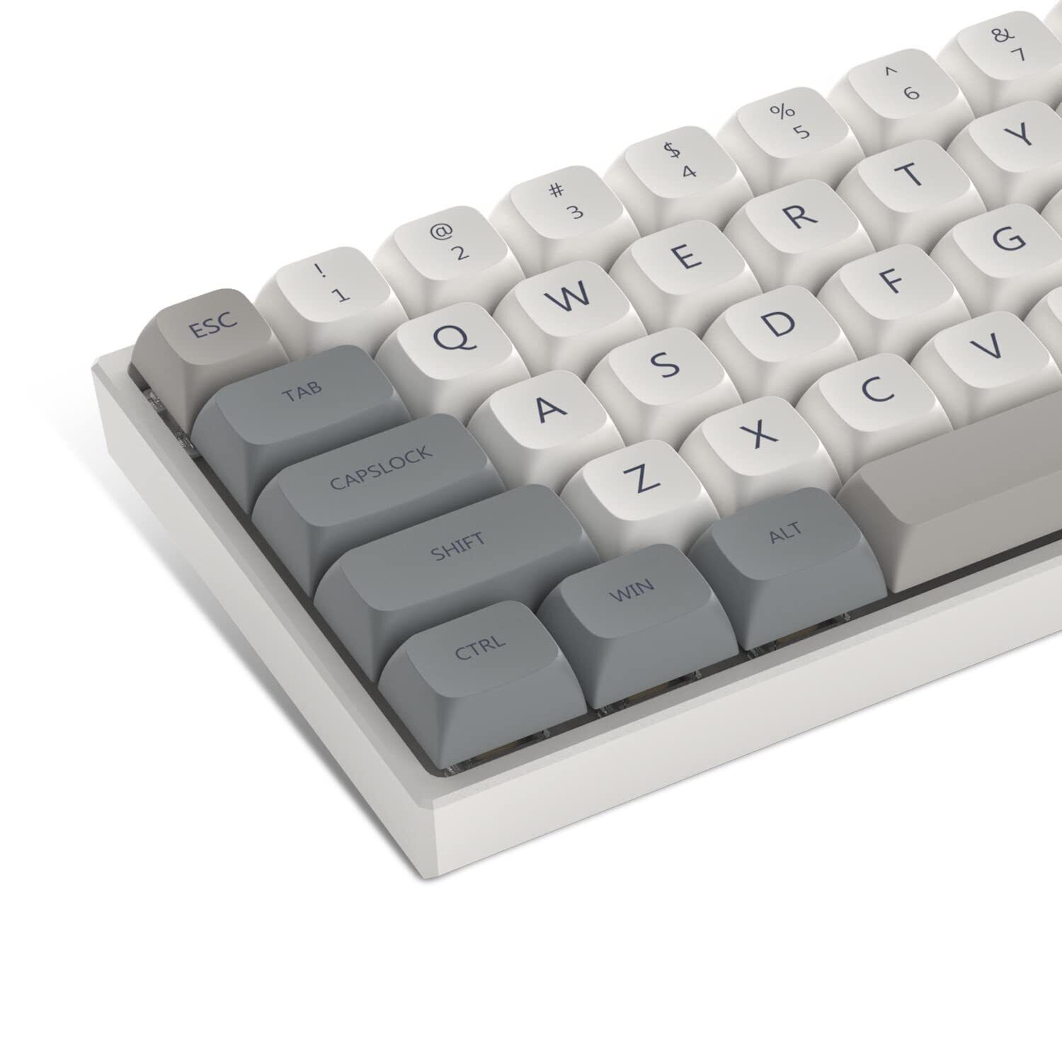 Xvx 133 Keys Retor Grey Keycaps, Xda Profile Pbt Keyboard Keycaps Full Set, Cu