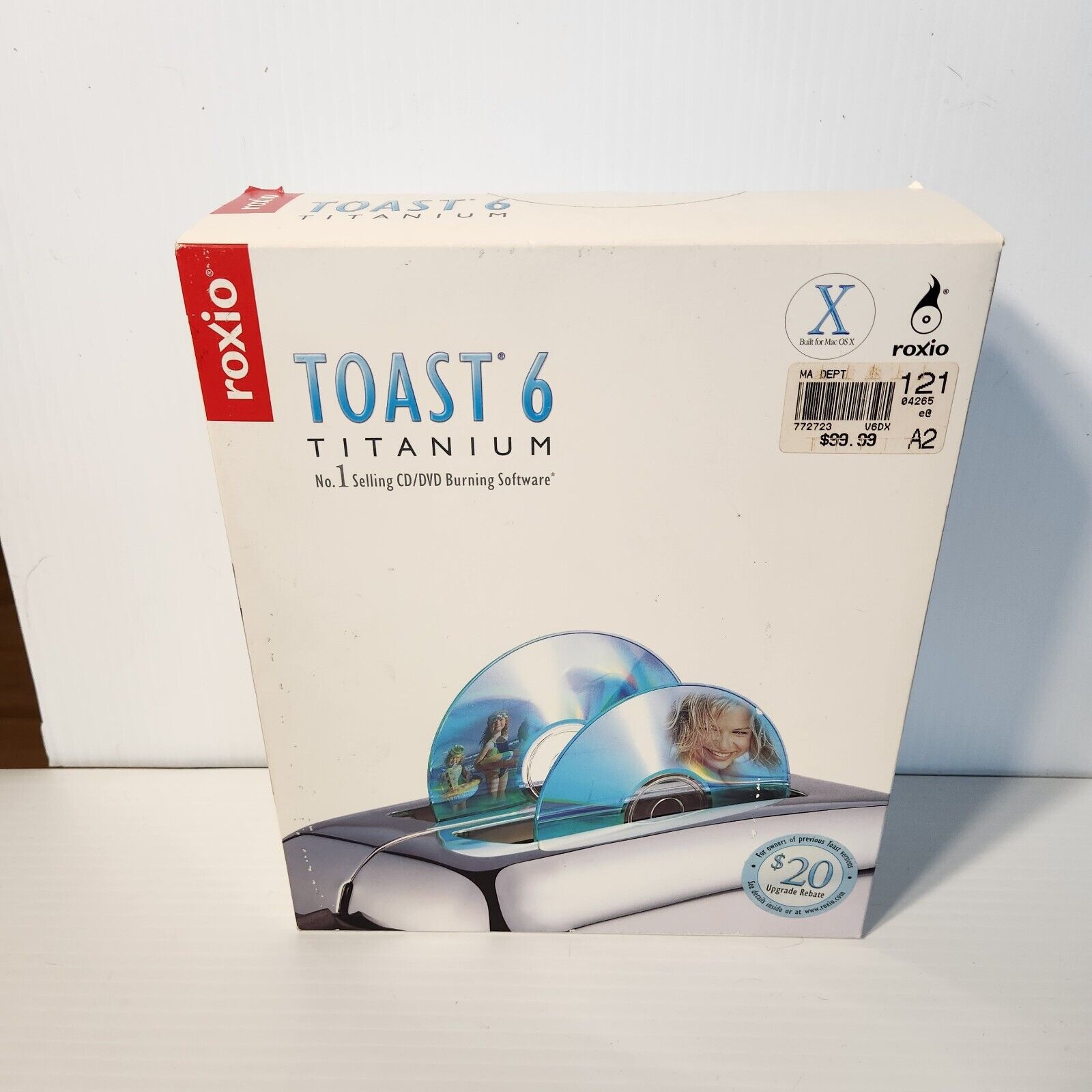 Toast 6 Titanium CD DVD Burning Software for MAC computers FACTORY SEALED BOX