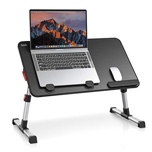 [Medium Size] Laptop Desk Table, SAIJI Adjustable Laptop Stand, Portable Lap ...