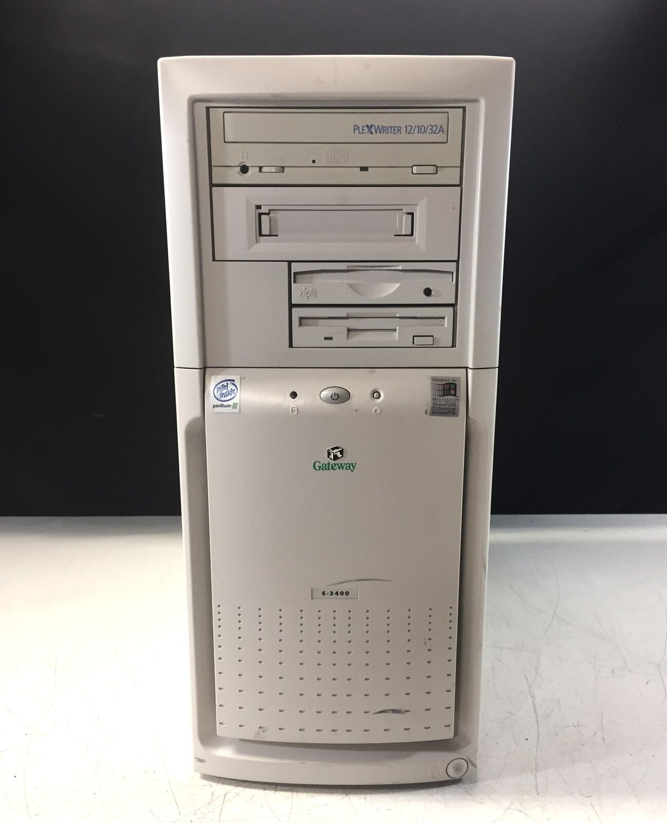 Vintage Gateway NLX Mid Tower C02 E3400 Intel Pentium III FDD Zip 250 Tape PC