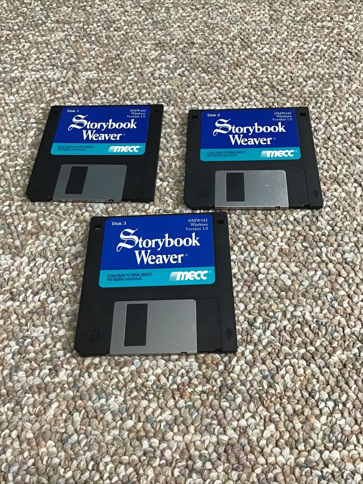 Mecc Storybook Weaver Windows 1994 Ver 1.0 HMW442- three 3.5\