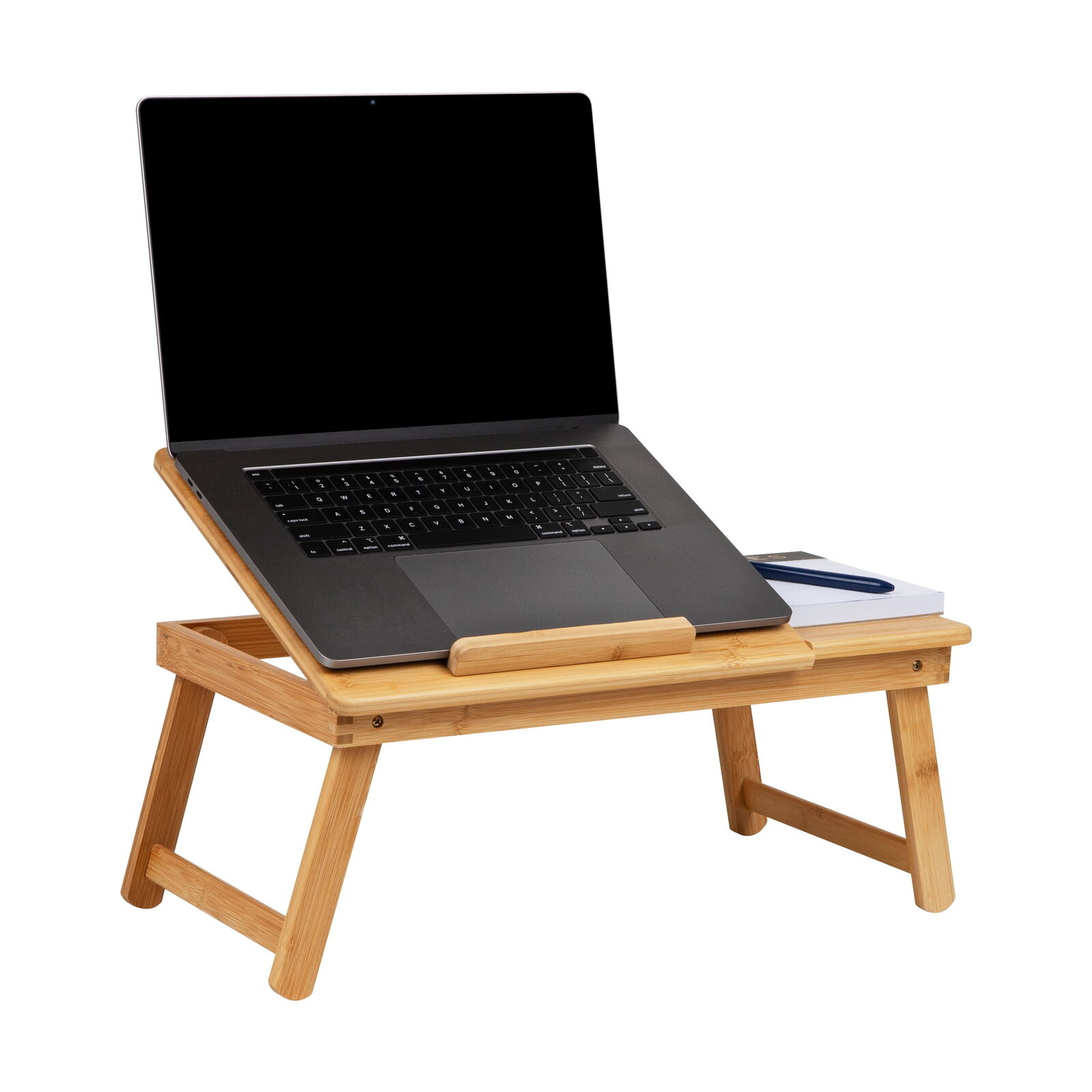  Lap Desk Laptop Stand, Bed Tray,Dorm Room,Folding Legs, Rayon From Bamboo,Brown