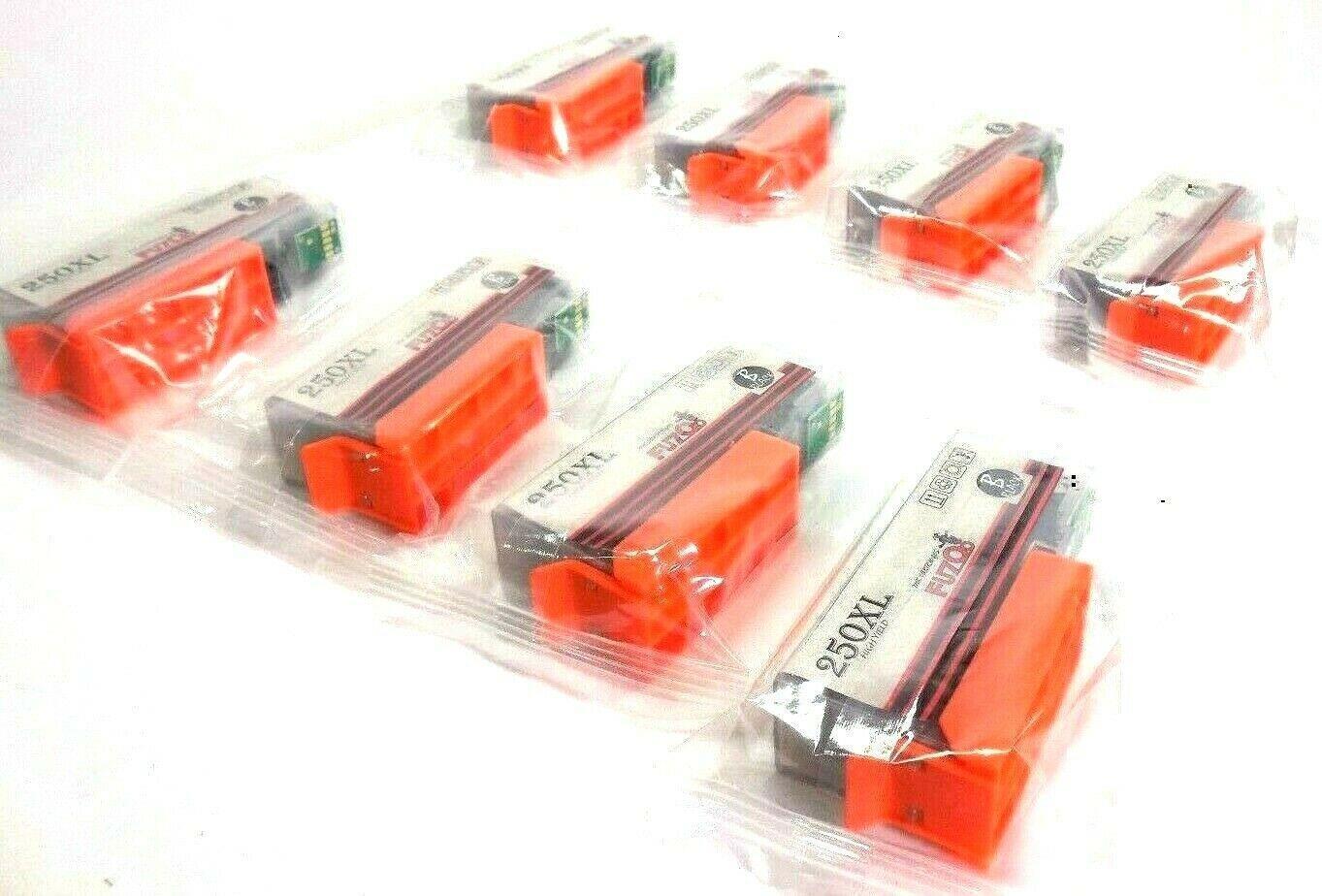 Lot of 8 Ink Cartridges FUZOO 250XL Color CLI-250 for MX922 MX722