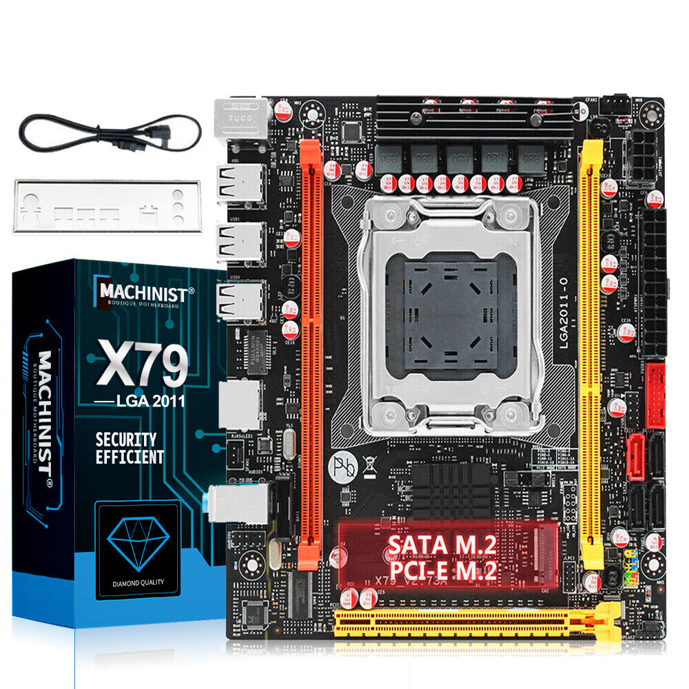X79 Series Motherboard LGA 2011 DDR3 Support NVME M.2 SATA3.0 Xeon E5 V2 V1 CPUs
