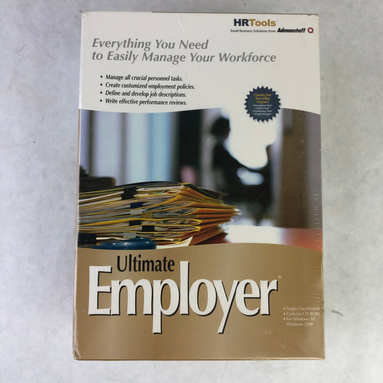 Ultimate Employer Workforce Management Software CD-ROM HR Work Tools Administaff