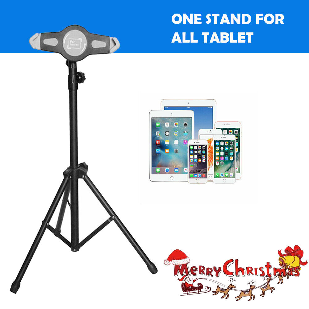 Universal Tablet Stand Tripod Floor Stand 360 Adjustable Holder Fit iPad Pro12.9
