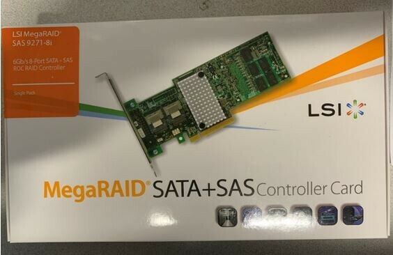 LSI MegaRAID SAS 9271-8i 8-Port 6Gbps SAS SATA PCIE Card Low Profile