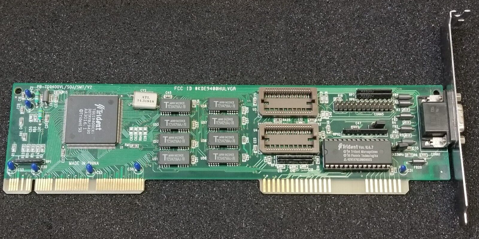 Trident TGUi9400CXi 1MB LVB VGA Video Card GPU for DOS retro Gaming #L1B