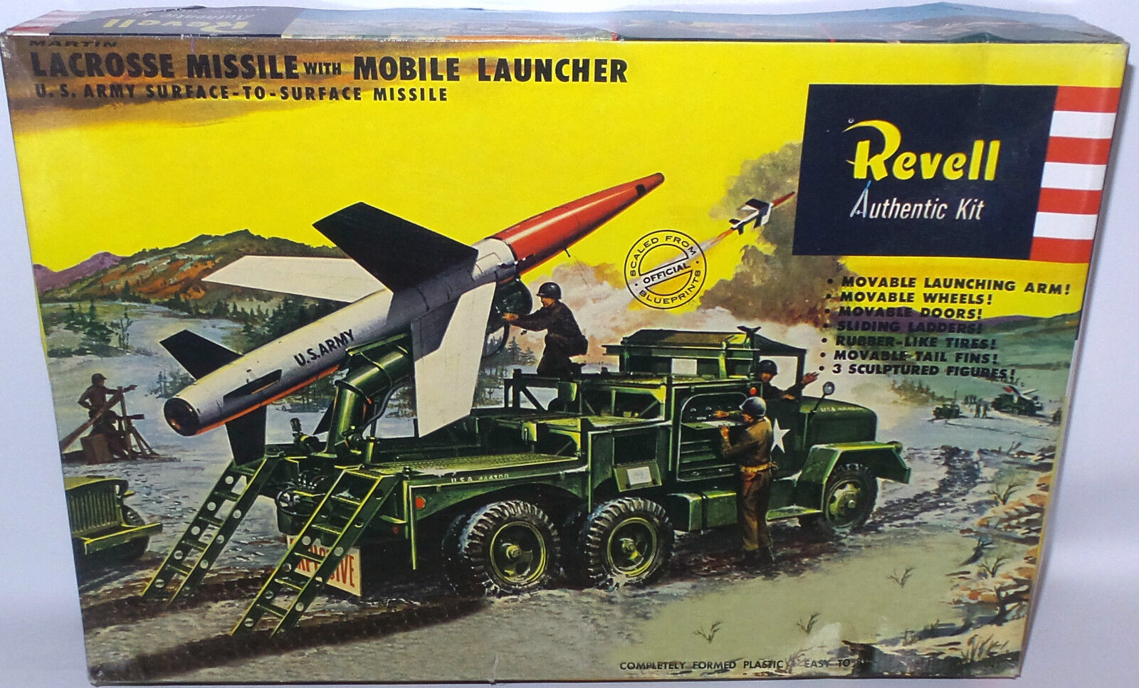 ROCKETS : LACROSSE MISSILE WITH MOBILE LAUNCHER PLASTIC MODEL KIT