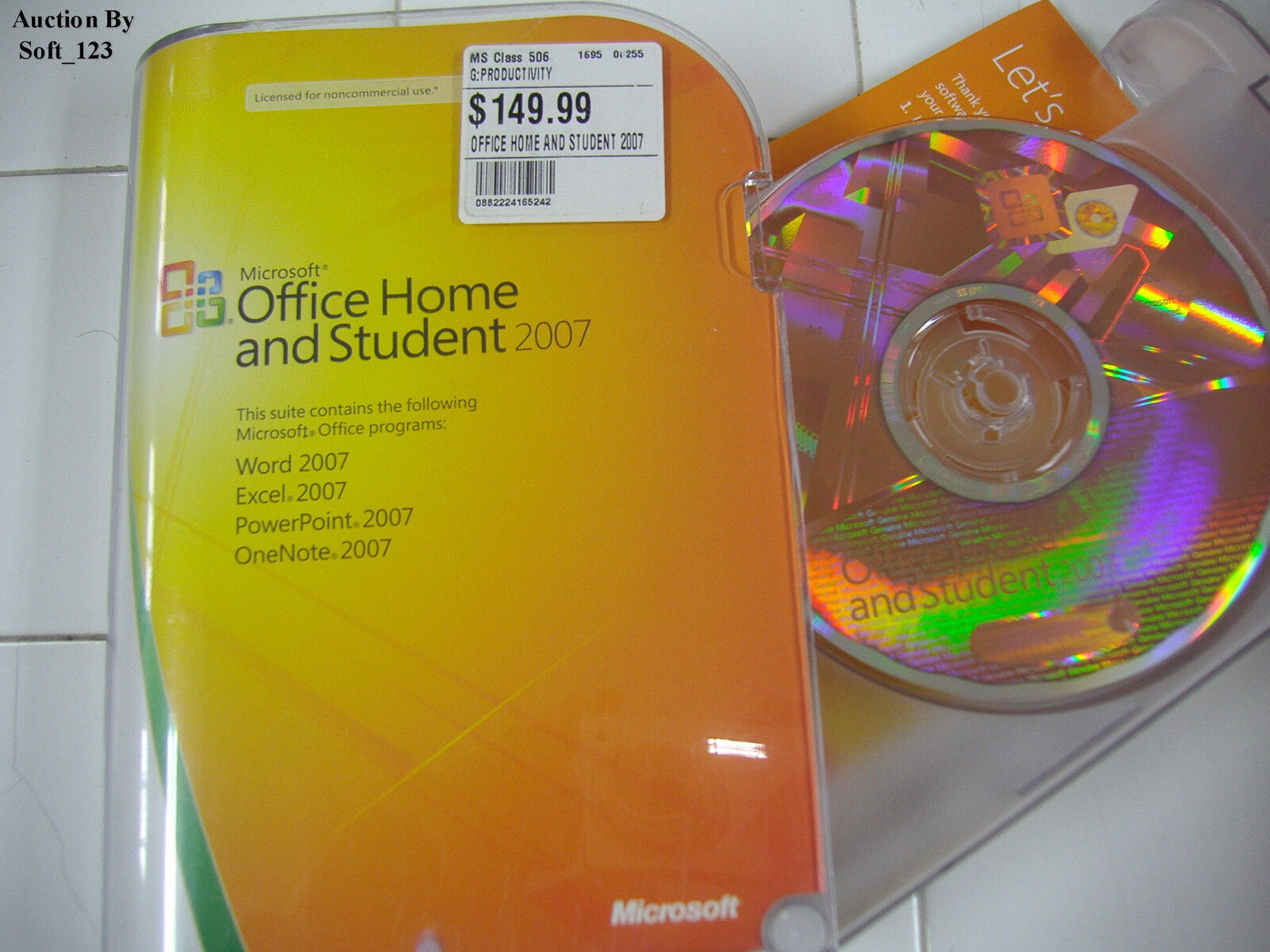 Microsoft MS Office 2007 Home and Student for 3 PCs Full English=NEW Retail BOX=