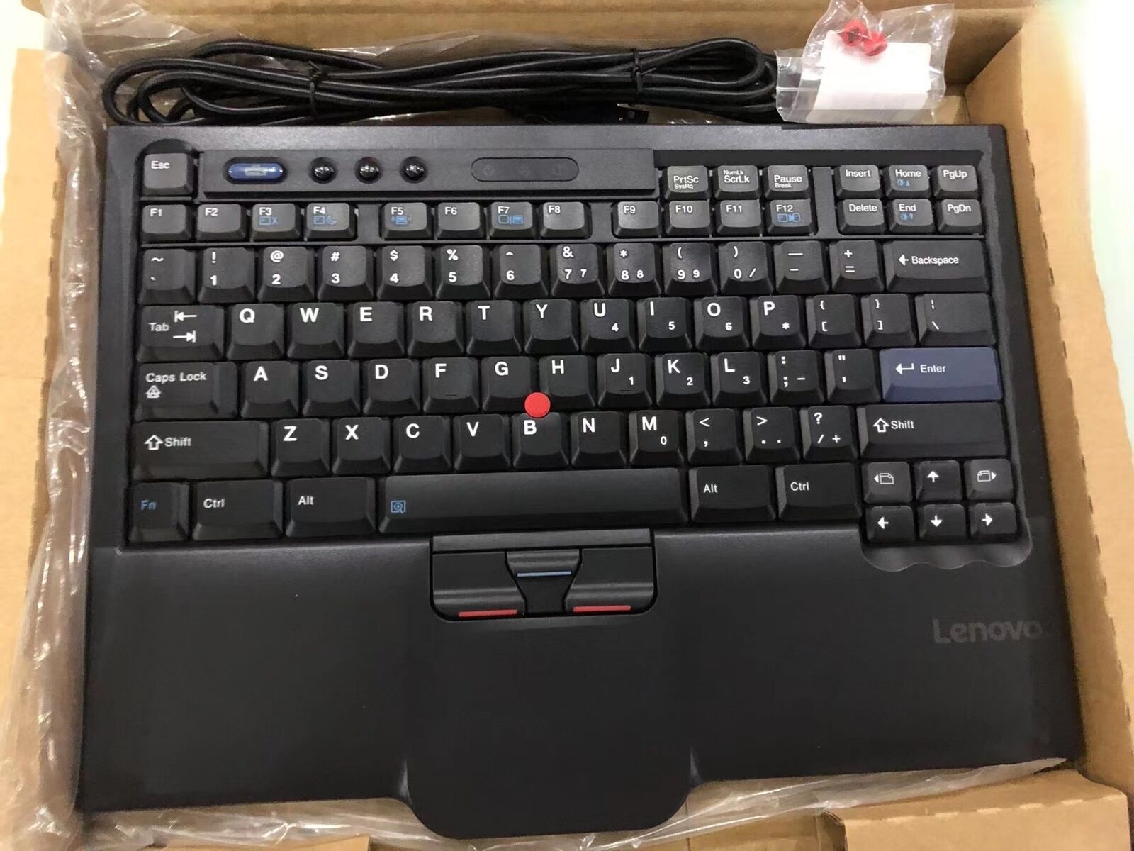 Original Lenovo SK-8845CR UltraNav USB Wired Keyboard - US English