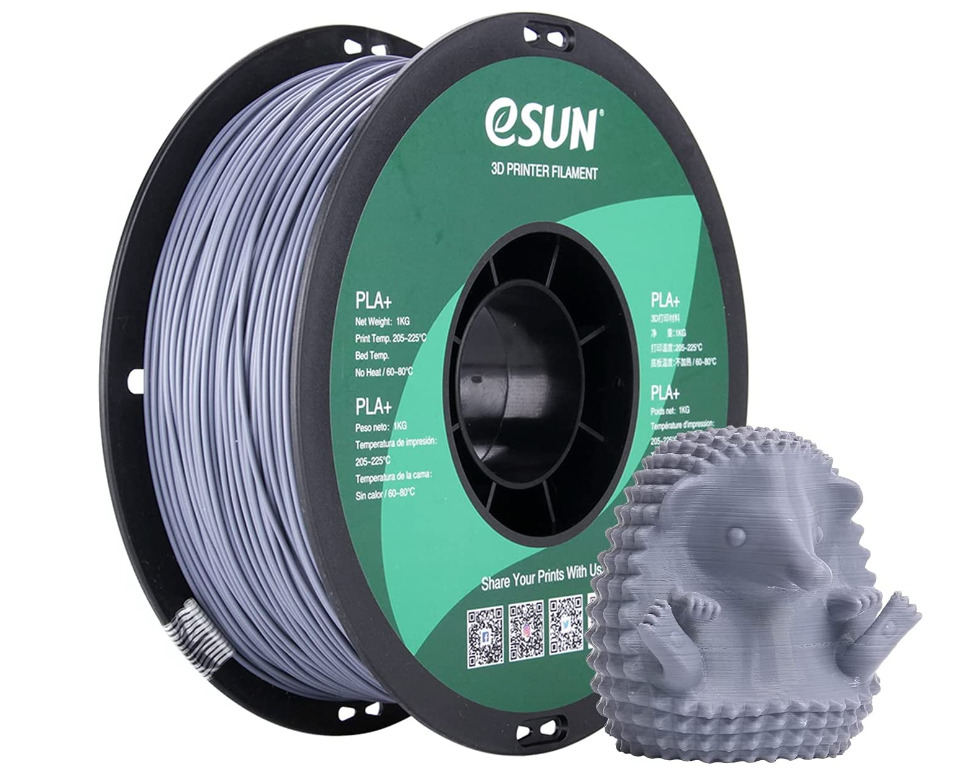 eSUN 3D Printer Filament Luminous Blue 1.75mm Pla+ 1kg Silk Spool No-Knot