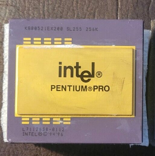 Intel Pentium Pro 200 MHz 256K KB80521EX200 SL255 ✅ Very Very Rare Vintage Works