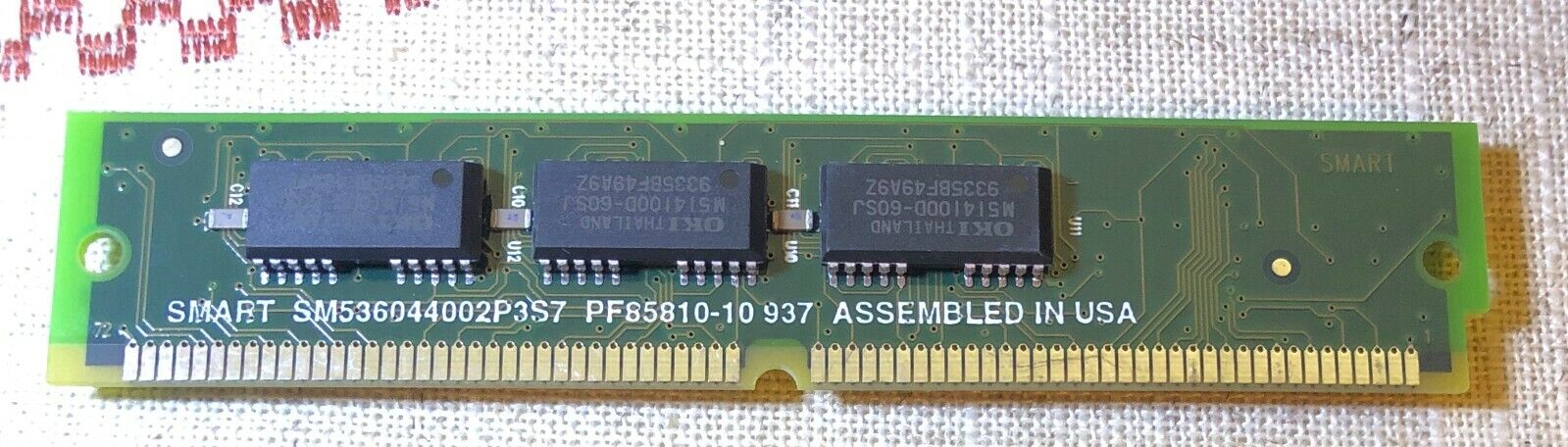 SM536044002P3S7 16MB Ps/2 Fpm Simm Memory Double Sided 72-Pin Parity 4Mx36 5V