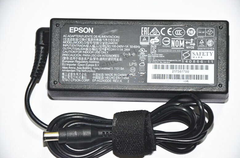 Original EPSON 24V1A 24W Power Adapter Charger A461H 6.5*3.0 Special head