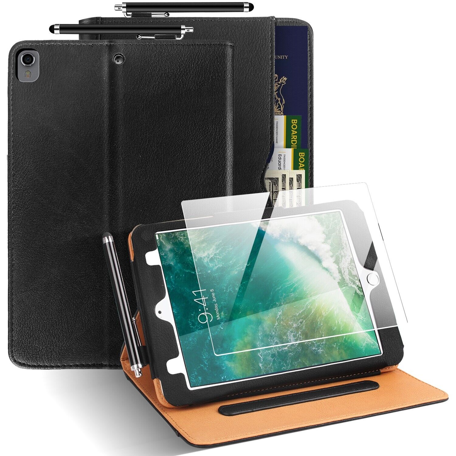 Magnetic Leather Wallet Stand Case Smart Cover For Apple iPad Pro 10.5 in (2018)