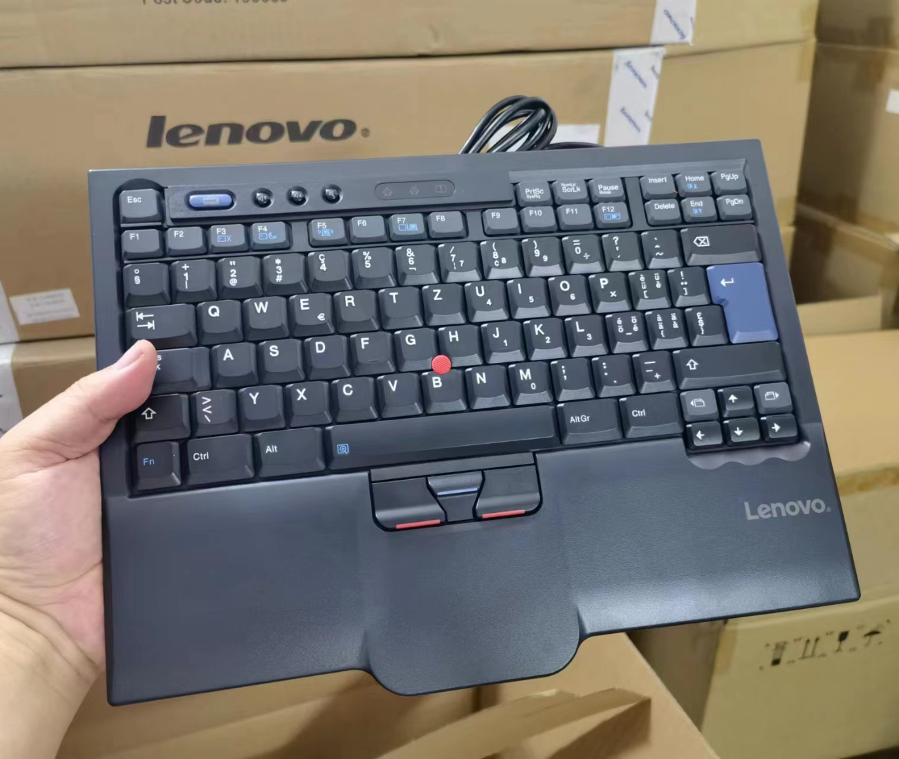 Original Lenovo UltraNav USB Wired SK-8845CR Keyboard - Swiss Layout