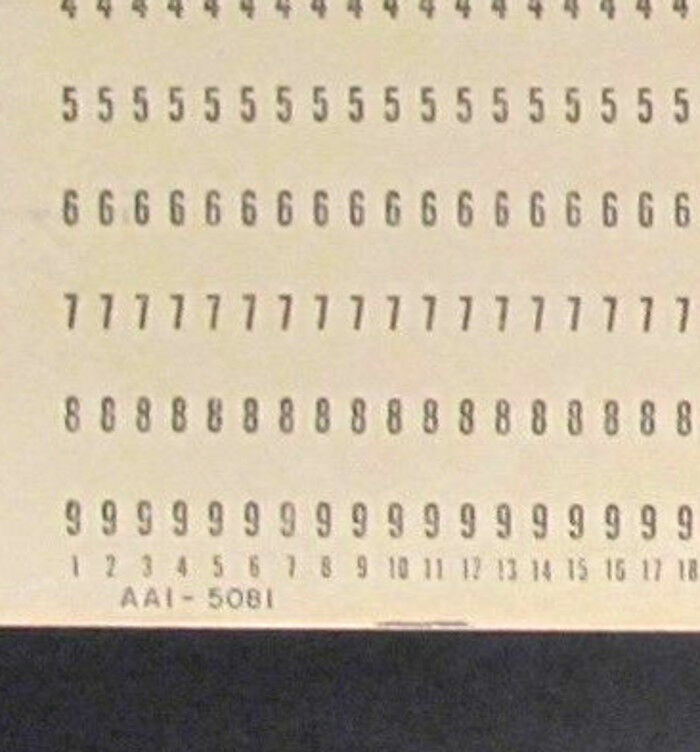 15 Vintage Computer Hollerith IBM Punch Card with Square Corners -NOS MINT