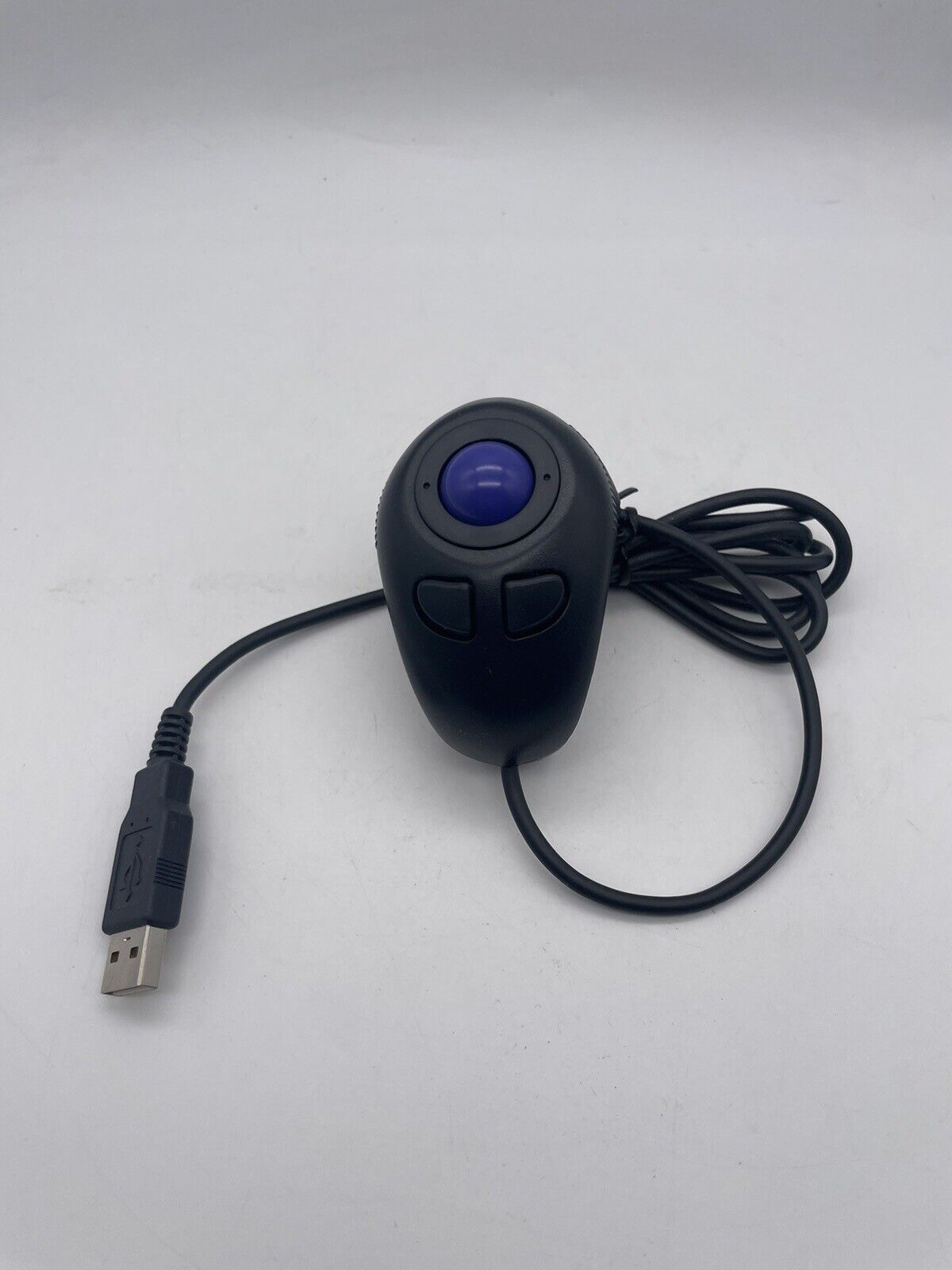 Vintage Small Portable Micro Trackball Wired USB FDM-G51 Handheld Finger Mouse