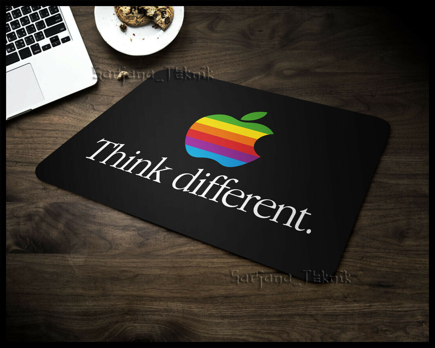 New item Think Different Apple Logo Mouse Pad Non-Slip Computers Acces 2