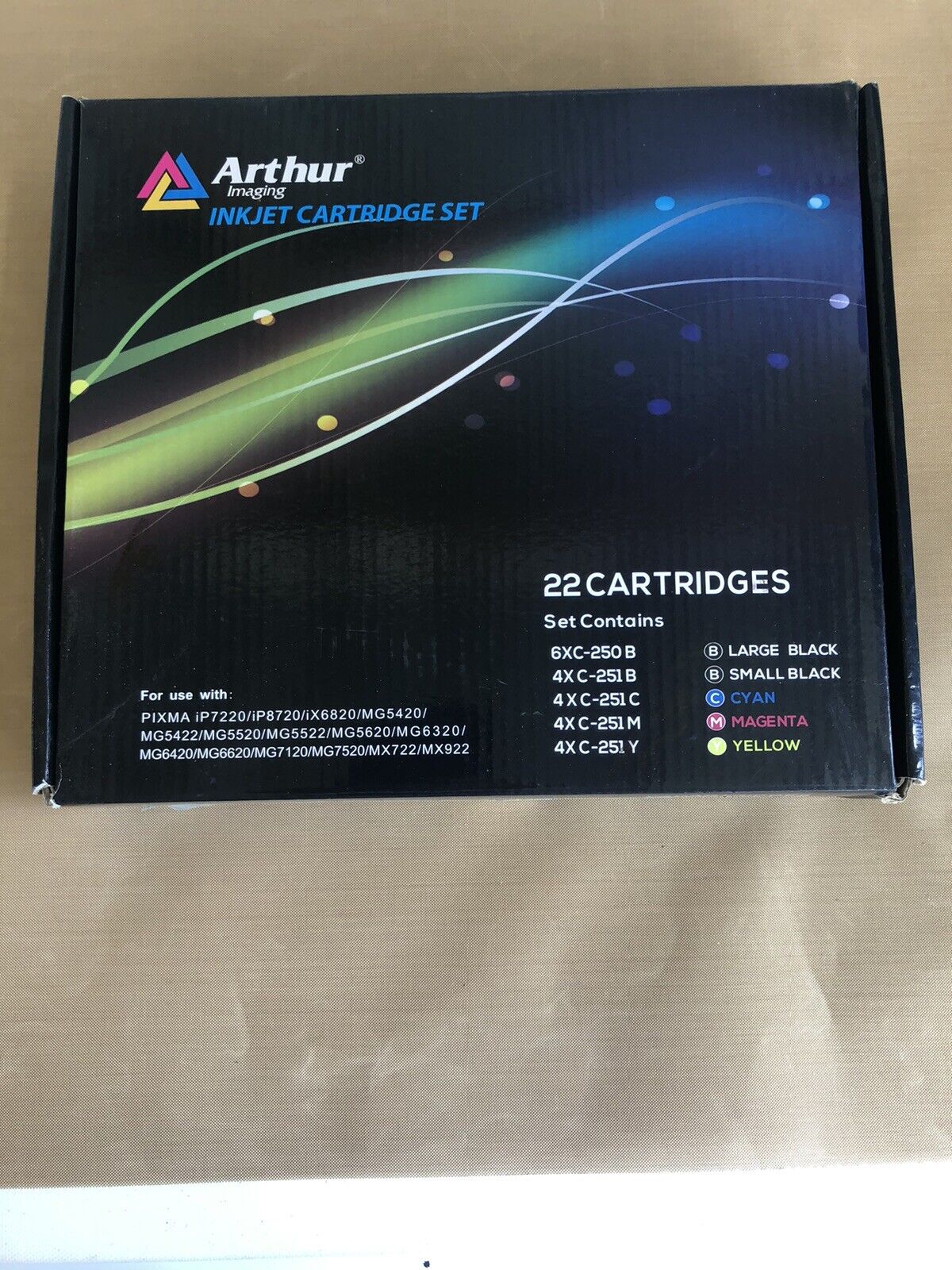 Arthur imaging ikjet cartridge set 22 cartridges