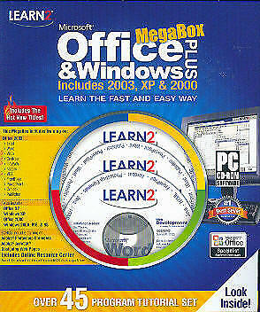 Learn Office and Windows Plus (45 Program Tutorial Set) Excel Word Visio & More