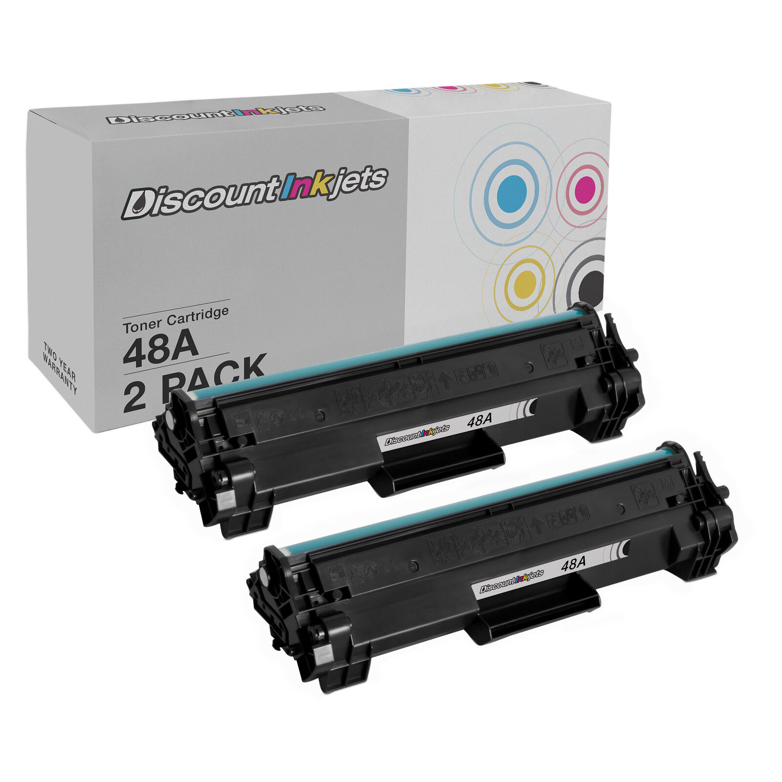 2pk CF248A 48A for HP Black Toner Cartridge LaserJet Pro M15w M28w Printer M28a