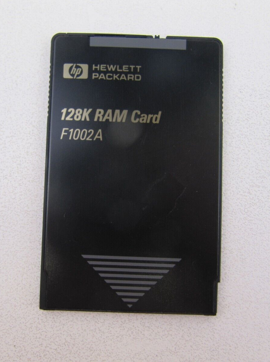 HP F1002A 128-Kbyte Ram Memory Card for HP 95LX Palmtop Genuine ULTRA RARE