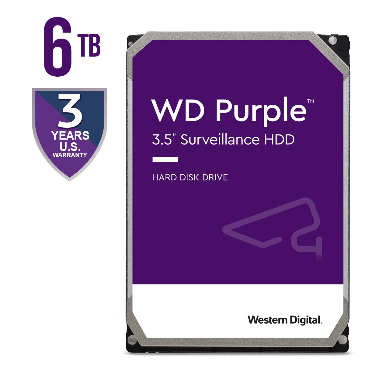 WD Purple 6TB Internal Hard Drive 256MB 5400 RPM Surveillance HDD 3.5\