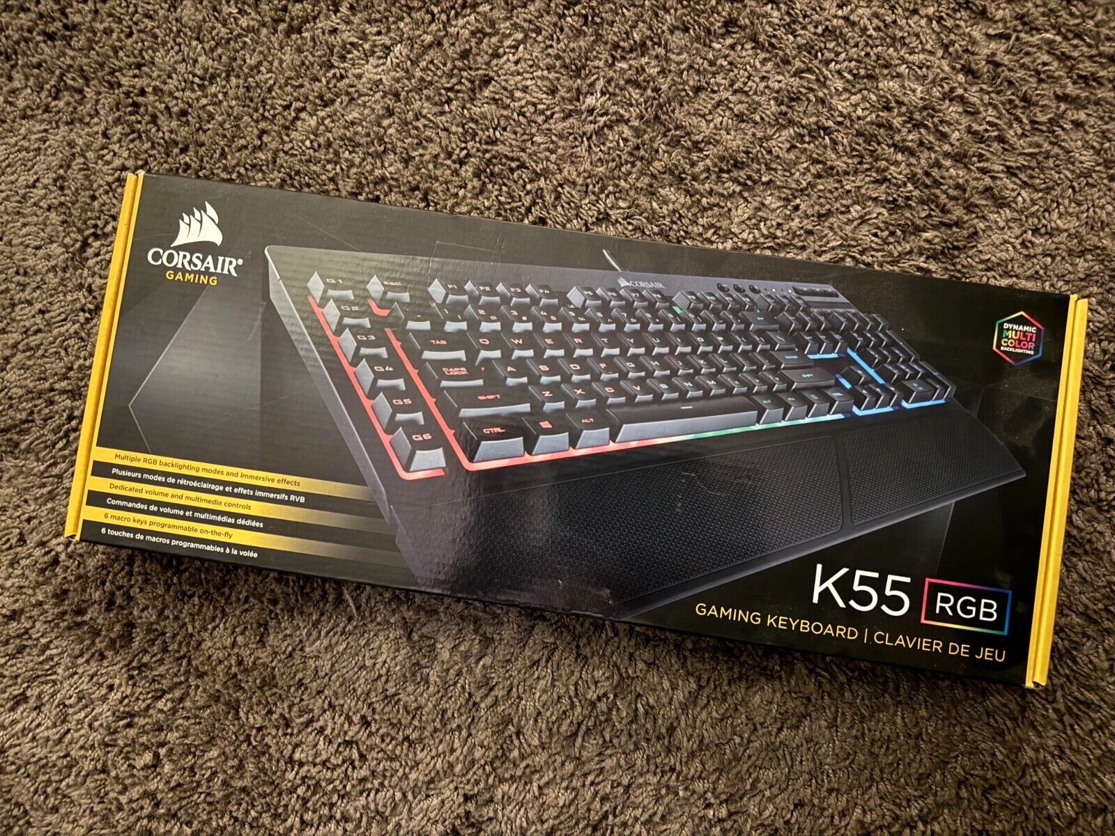 Corsair K55 (CH9206015NA) Wired RGB Backlit Gaming Keyboard - BRAND NEW, SEALED