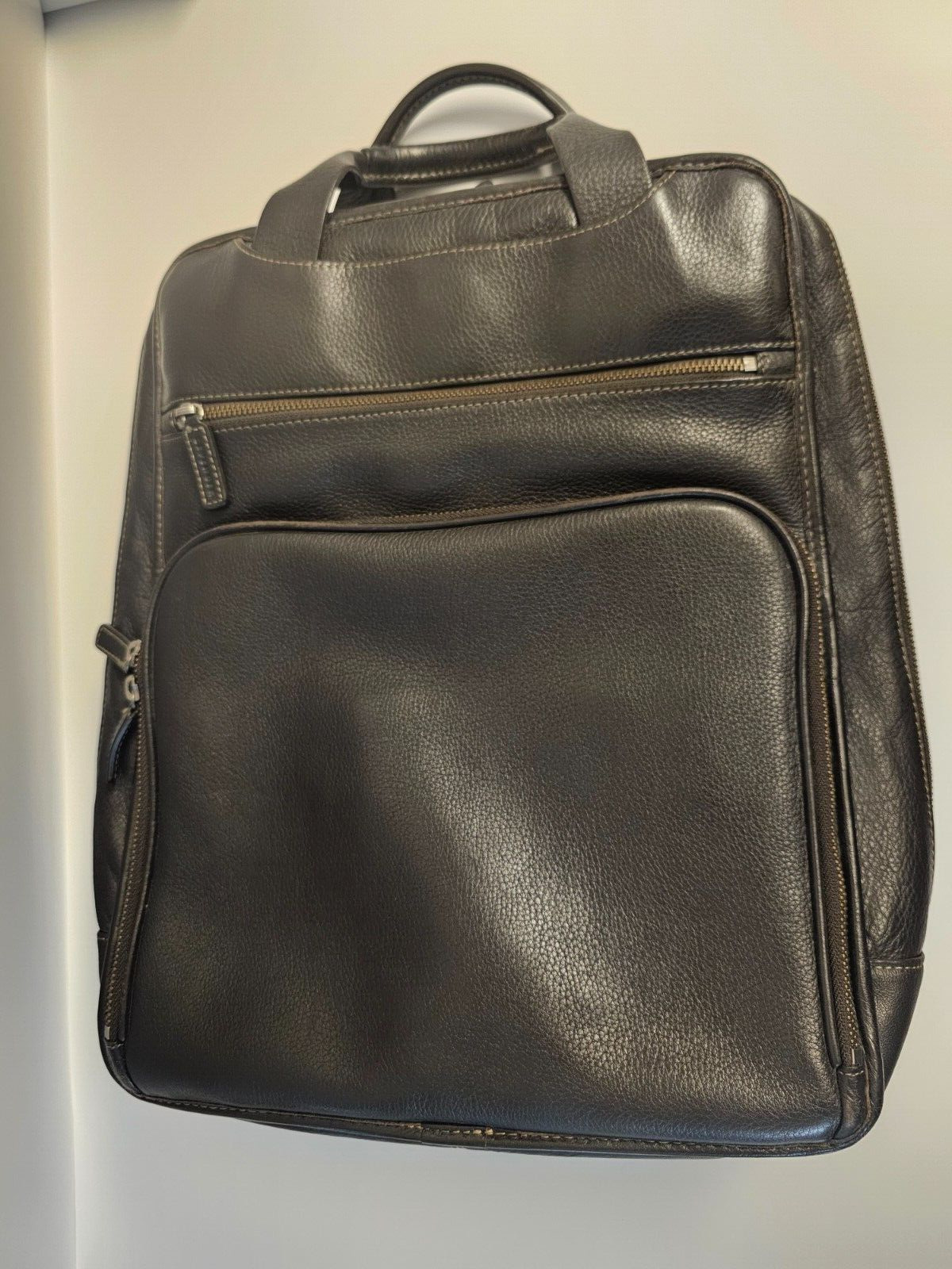 Vintage Levinger Brown Leather  Briefcase Tablet PC or Mac Case  Littleton