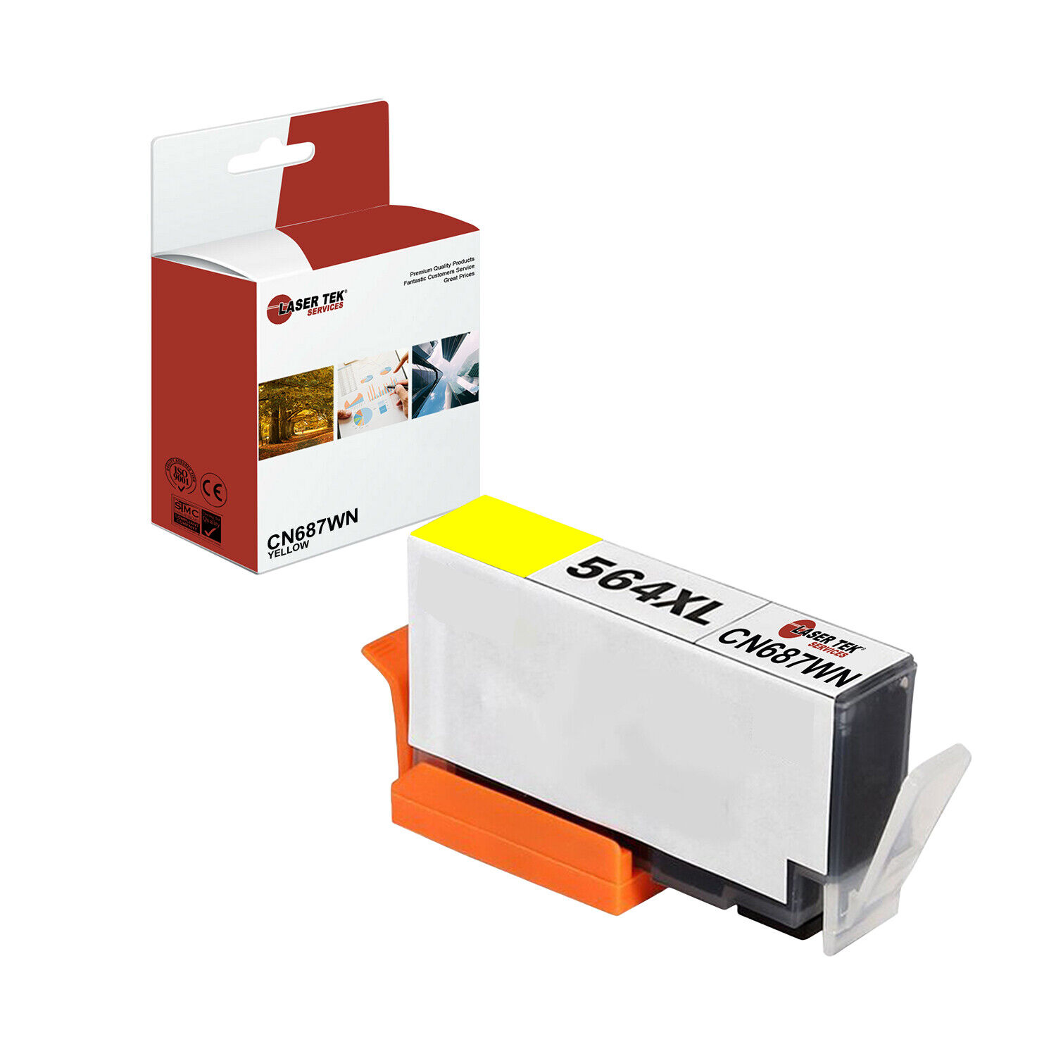 LTS 564XL CN687WN Yellow HY Compatible for HP DeskJet 3070a 3520 3521 Ink