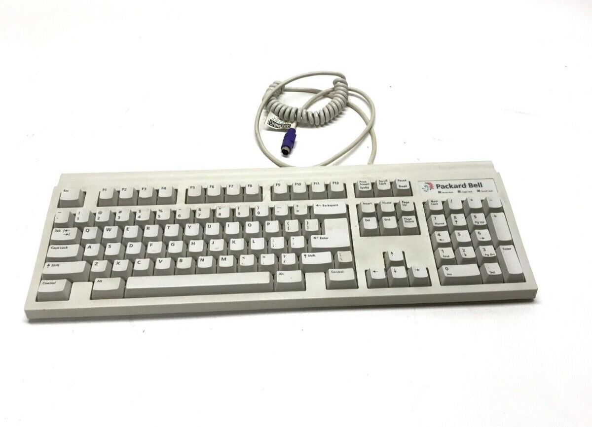 Vintage Packard Bell Keyboard clicky vintage rare retro  FDA- 1021 ps/2 NEW