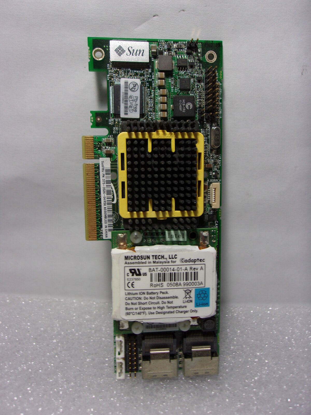Sun 375-3536-04 R50 StorageTek 8-Port SAS PCI-E Raid Controller NO Bracket