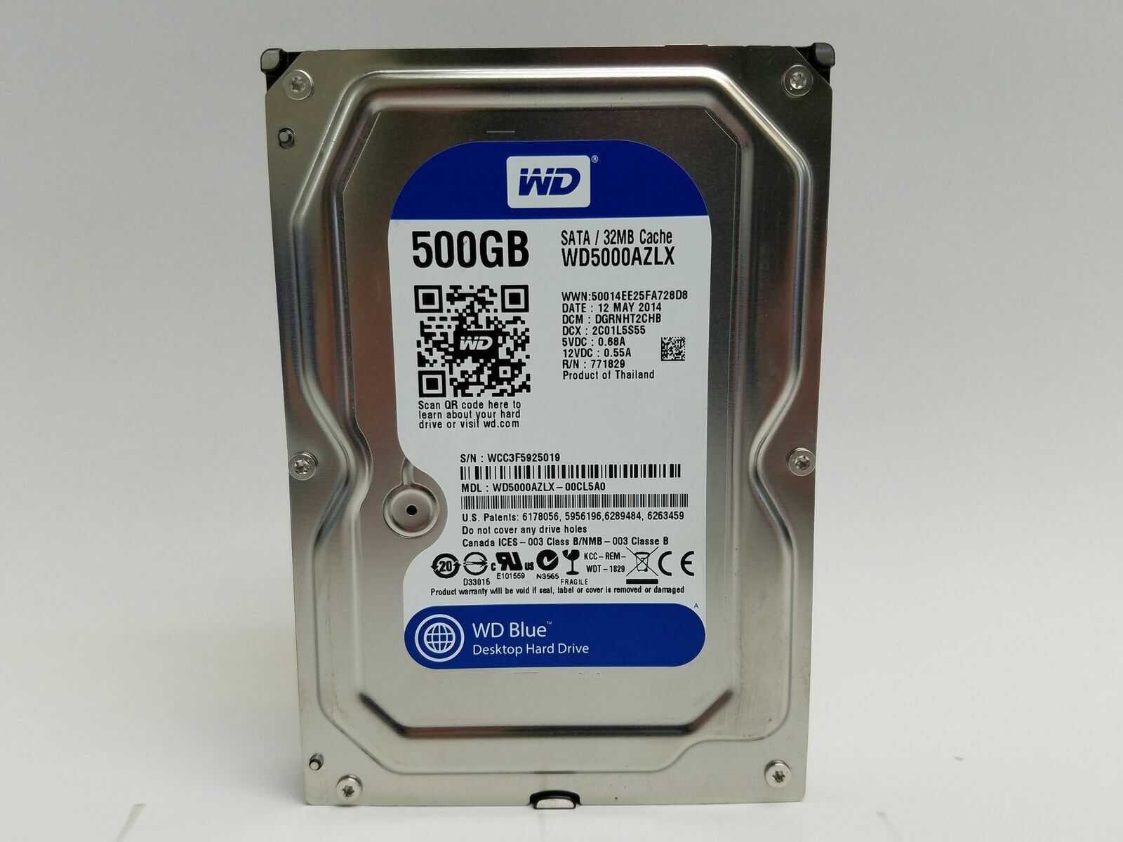 Western Digital WD Blue WD5000AZ WD5000AA 500GB 3.5