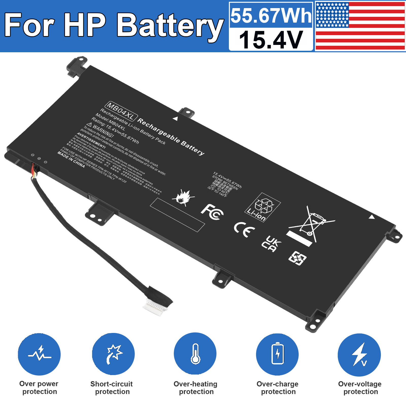 MB04XL Battery for HP Envy x360 m6-aq105dx m6-aq103dx m6-aq003dx m6-aq005dx NEW