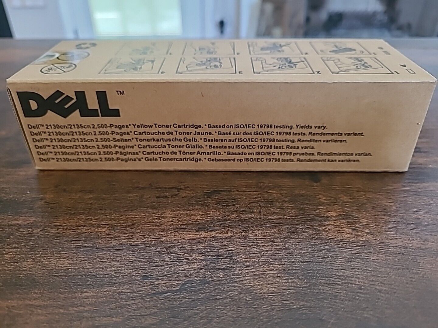 New Genuine  Dell 2130CN/2135CN  Yellow Toner Cartridge CT201183 2500 Pages.  