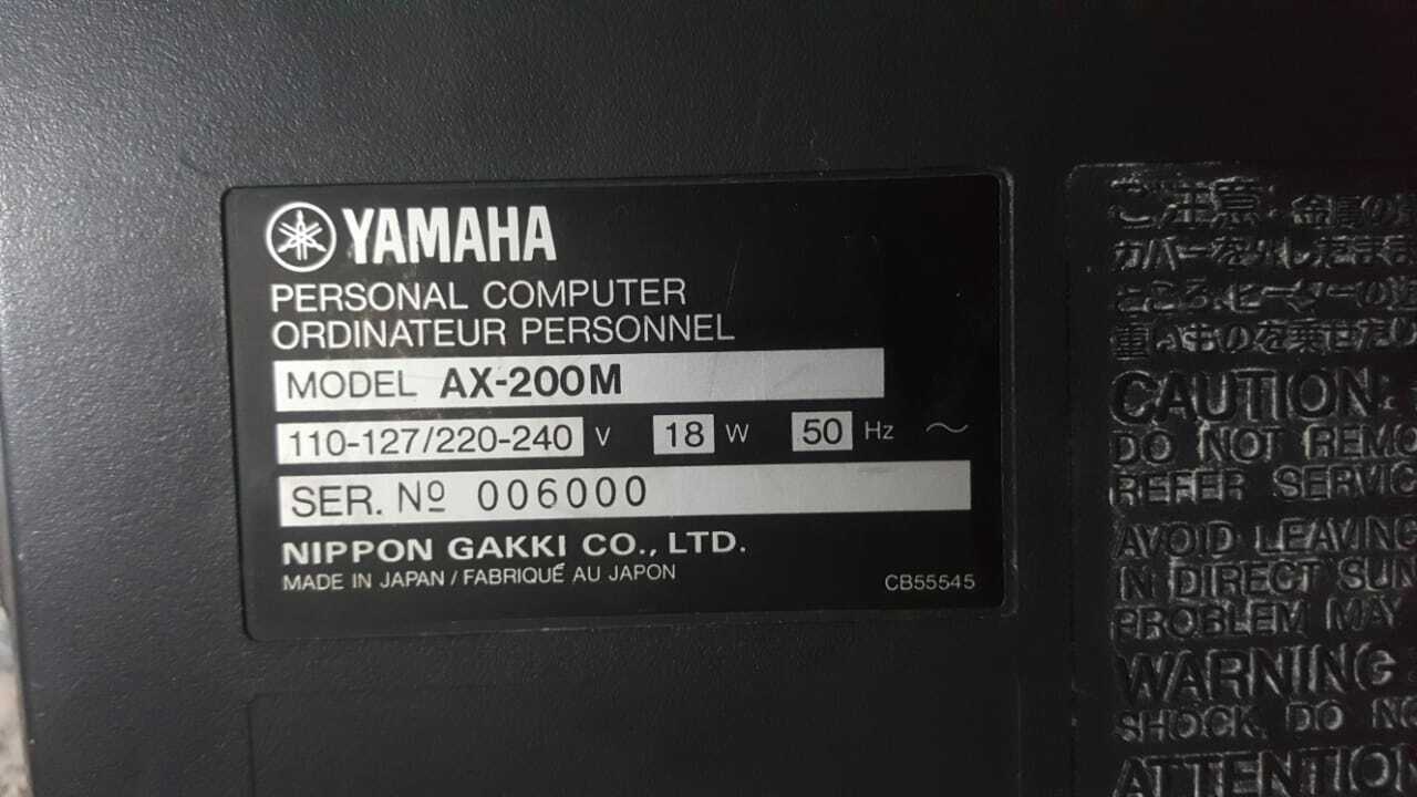 Vintage MSX AX200 Al Alamiah computer sakhr Super rare Serial Number (6000)