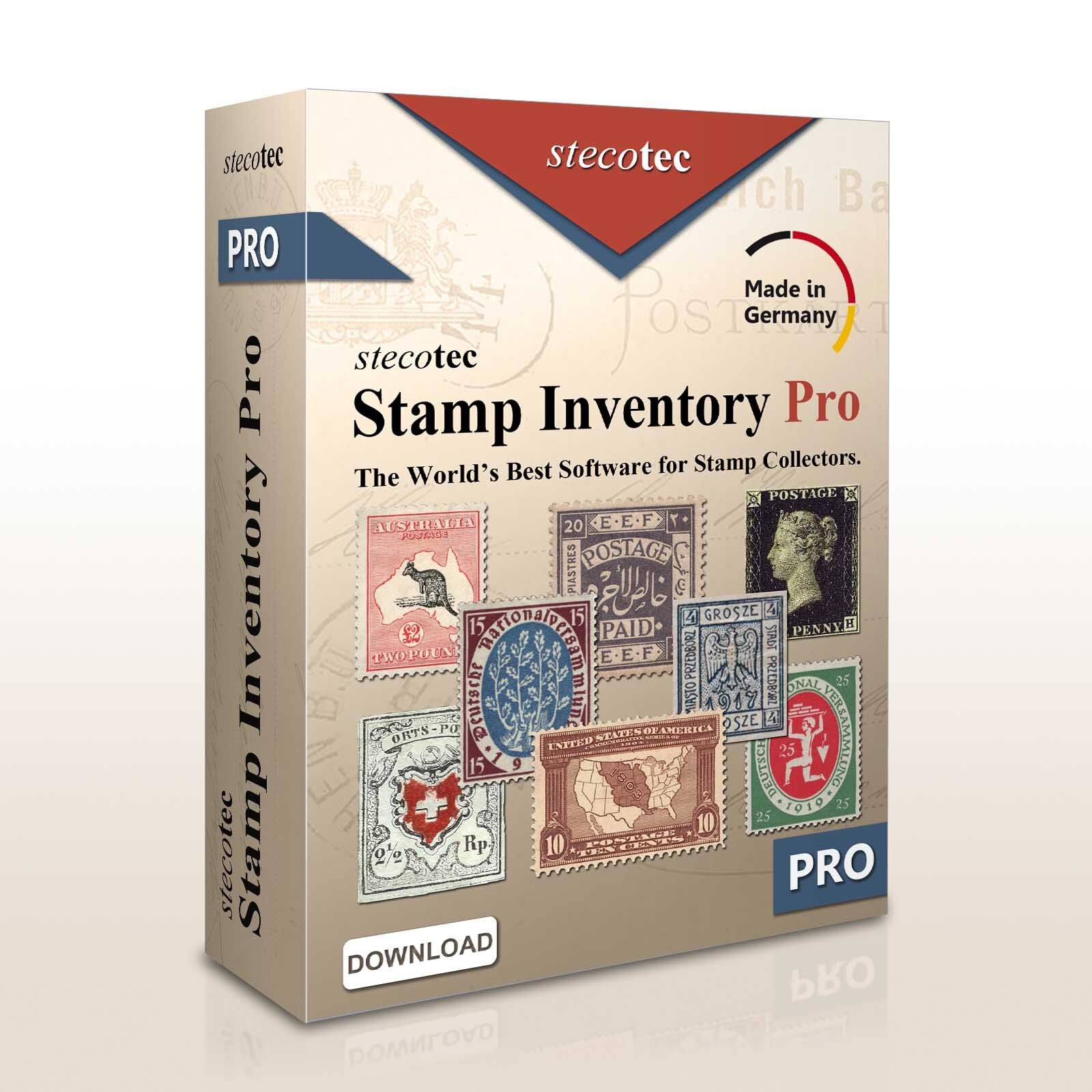 Stecotec Stamp Inventory Pro - The Collecting Software for Your Stamps - Program