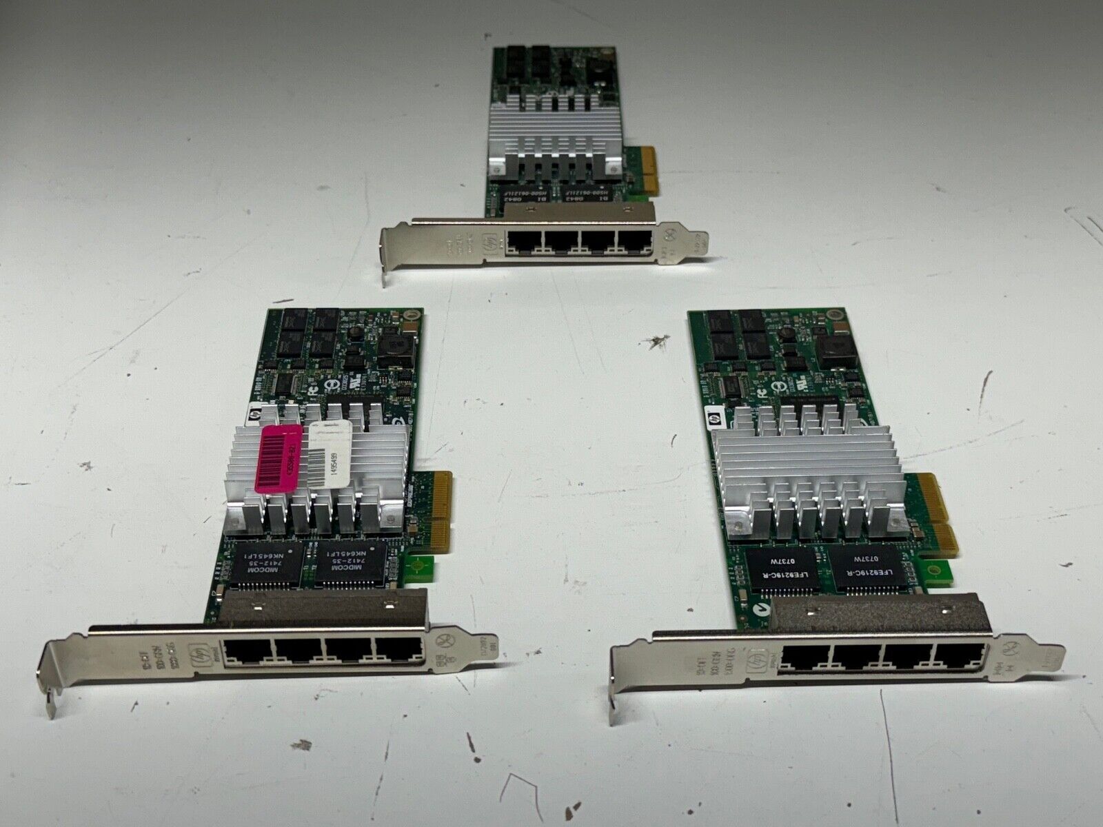 Lot of 3 HP 436431-001 4-Port NC364T 10/100/1000Base-T  Server Adapter