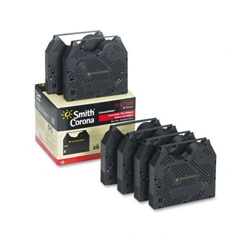 Smith Corona SE 100 Typewriter Ribbons - SMC SE100 Cartridges (6 Pack)