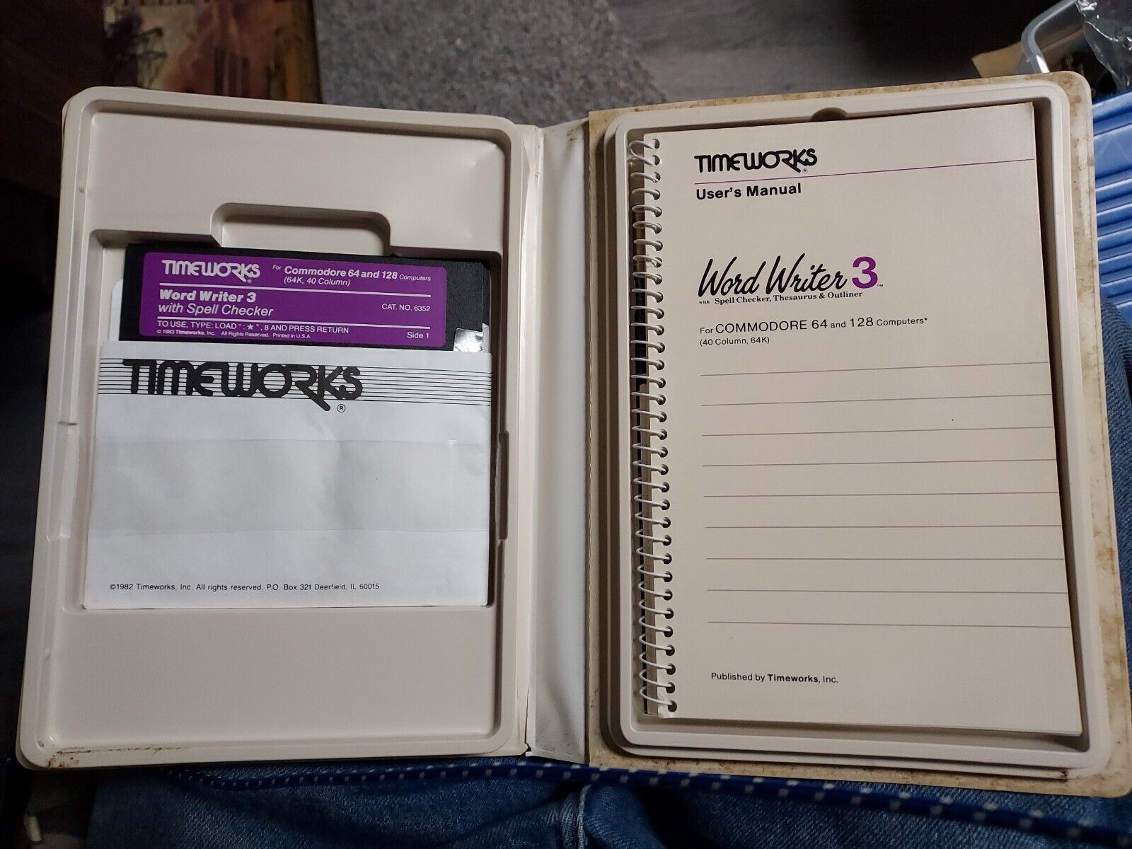 Commodore 64 Timeworks Word Writer 3 1982 Vintage Computer Software Floppy Disks